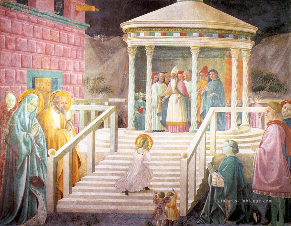 Présentation de Marie au Temple début de la Renaissance Paolo Uccello Peintures à l'huile